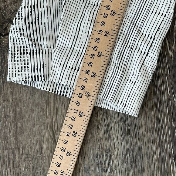 OPEN EDIT Relaxed Fit Linen Blend Pants Size Small Striped Tailored Trousers - Picture 11 of 16